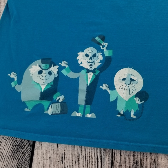 Disney Haunted Mansion Blue Ghost Tee - Picture 5 of 5